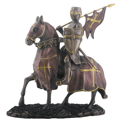 Bannerman Knight on Horse Statue