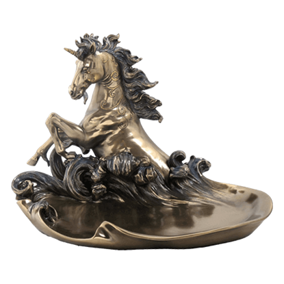Bronze Unicorn Dish