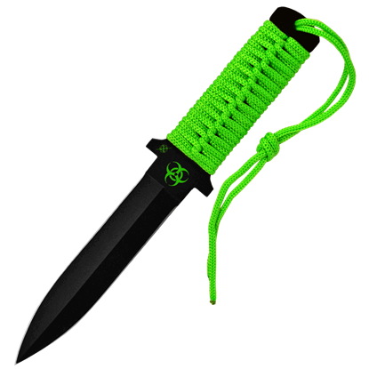 Biohazard Low Profile Green Commando Combat Knife