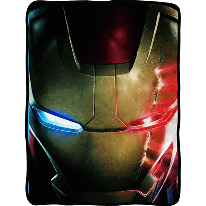 Avengers 2 Iron Man Face Fleece Blanket