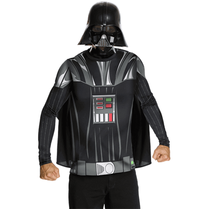 Adult Darth Vader Costume Top with Mask