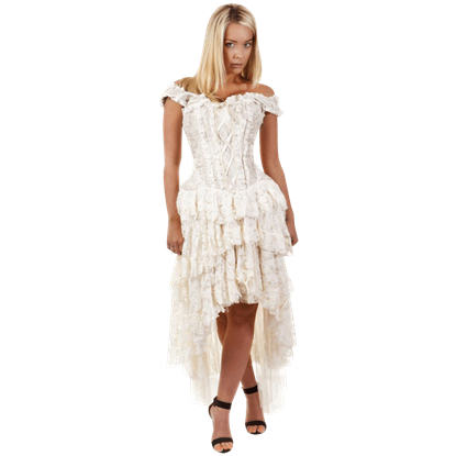 Ophelie Cream Brocade Corset Dress