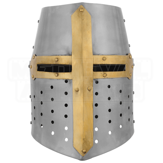 Crusader Great Helm - AB1508 by Medieval Armour, Leather Armour, Steel ...