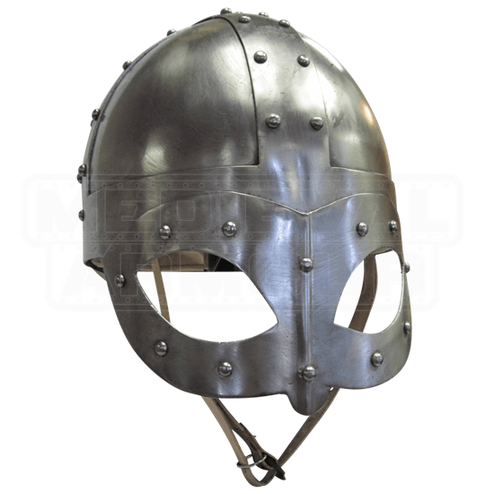 Details about    Medieval Viking Vendel Helmet Spectacle Larp Viking Armor  Aching Helmet 