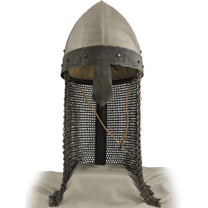 Details about   Chainmail-Helmet-Mens-Norman-Warrior-With-Stand 