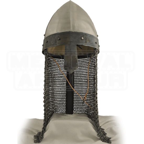 Details about   New Norman Medieval Viking Spangenhelm Nasal Helmet with Chainmail Aventail