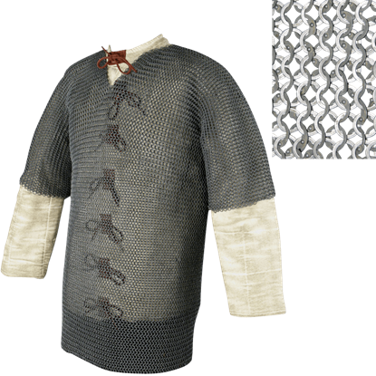 Details about   Xl Butted Chainmail Shirt Blackened Chain Mail Armor Haubergeon Collectible