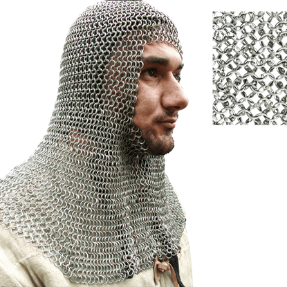 Round Ring Chainmail Coif