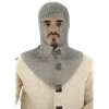 Butted Steel V Shaped Chainmail Coif