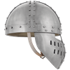 Crusader Spangenhelm with Face Guard