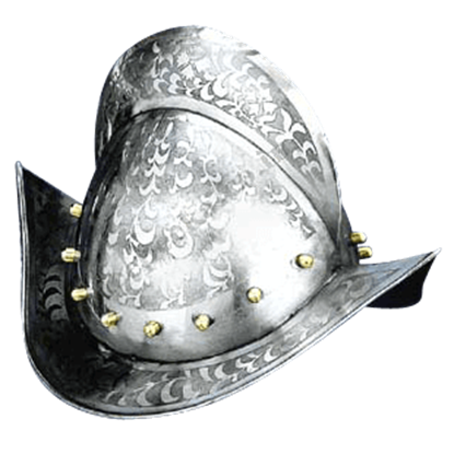 Engraved Comb Morion Helm