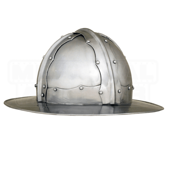 Reinforced Medieval Kettle Helm