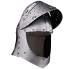14th Century Sugar Loaf Visored Helmet