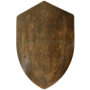 Dark Finished Wooden Battle Shield