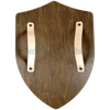 Dark Finished Wooden Battle Shield