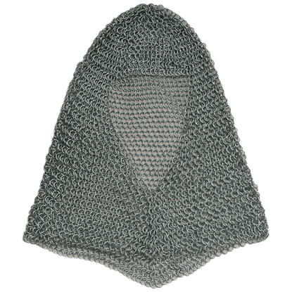 Silver Butted Chainmail Coif