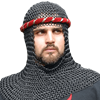 Blackened Chainmail Coif
