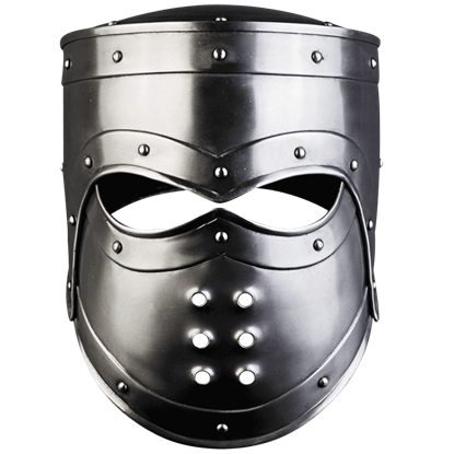 SCA LARP 18GA Steel Medieval Knight Warrior Kaldor Helmet Crusader Helmet