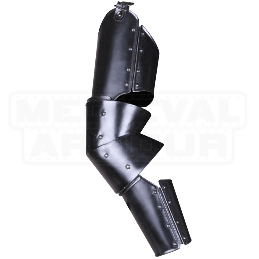 Blackened Markward Full Arm Guards MY100318 by Medieval Armour