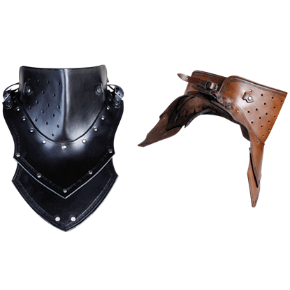 Leather Gorgets, Leather Mantles and Leather Neck Armour by Medieval ...