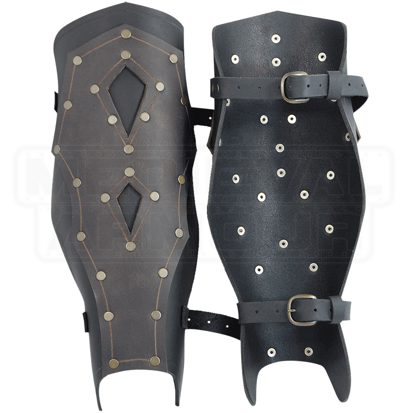 Mercenary Leather Greaves - RT-237 by Medieval Armour, Leather Armour ...