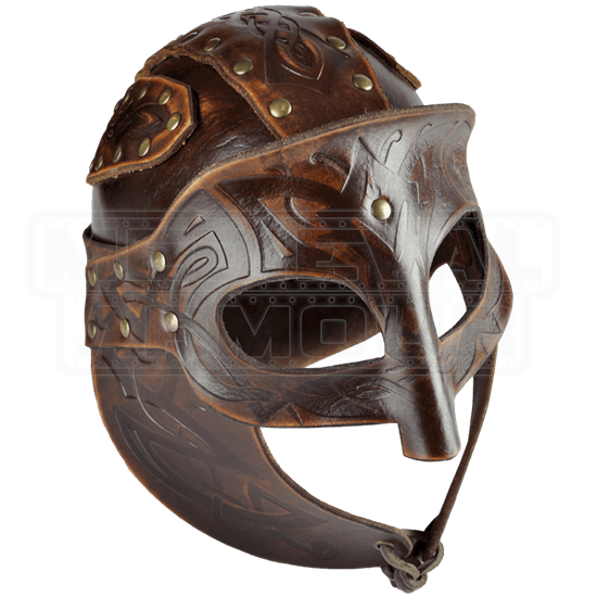 Odomar Viking Leather Helmet