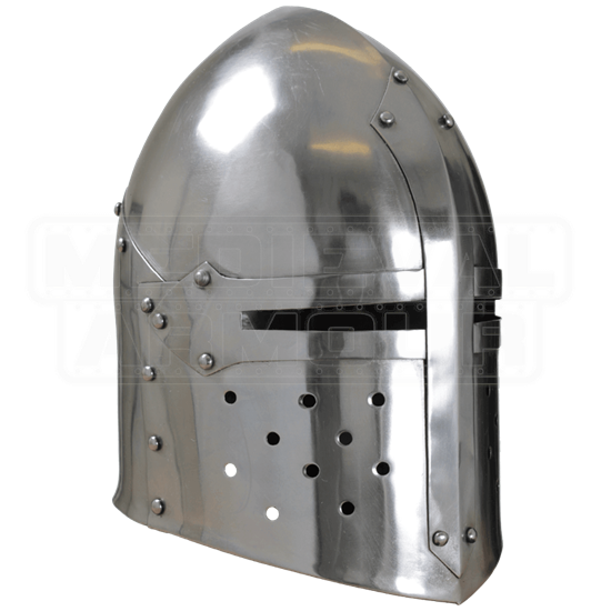 Steel Sugar Loaf Helmet - MCI-2424 by Medieval Armour, Leather Armour ...