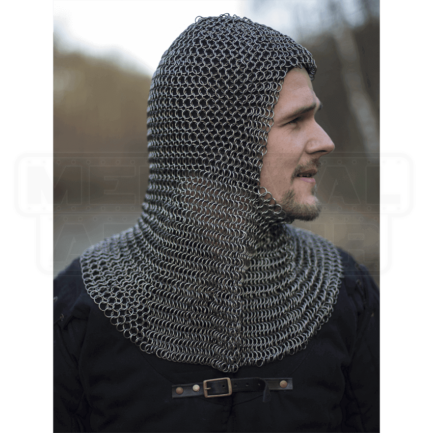 Alaric Chainmail Hood MCI3218 by Medieval Armour, Leather Armour, Steel Armour, Chainmail