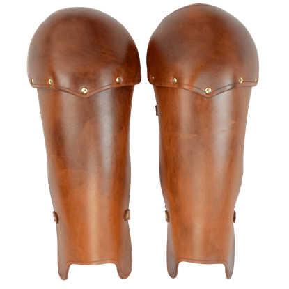 Molded Leather Greaves