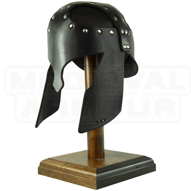 Leather Greek Helmet DK5502 by Medieval Armour, Leather Armour, Steel
