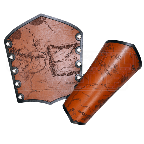 Middle Earth Map Bracers