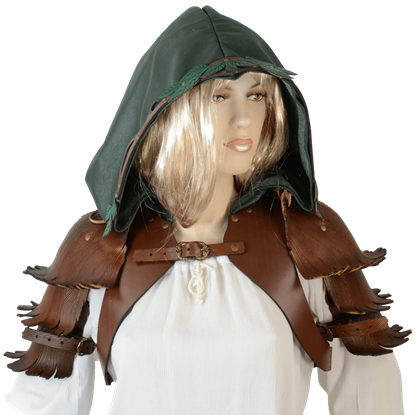 Hooded Woodland Bolero Jacket with Pauldrons