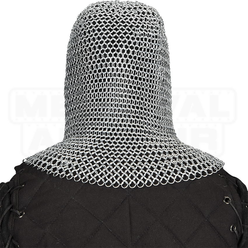 Butted Chainmail Coif - HW-700601-L By Medieval Armour, Leather Armour ...