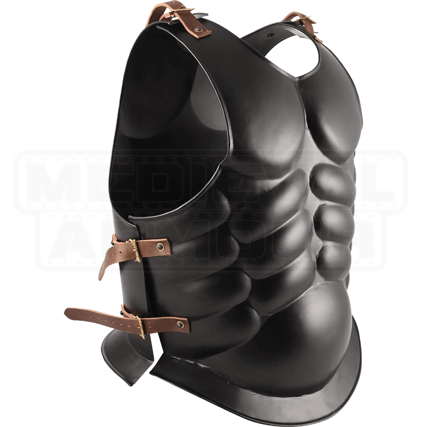 Black Steel Muscle Cuirass Hw 700706 By Medieval Armour Leather