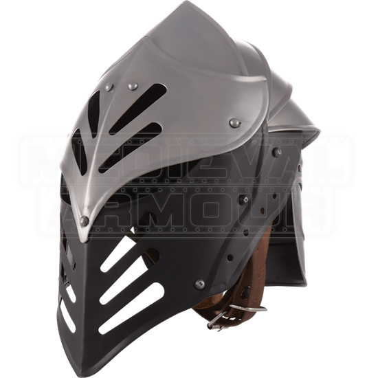 Black Ice Helmet - MCI-2654 by Medieval Armour, Leather Armour, Steel ...