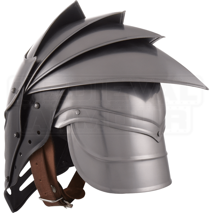 Black Ice Helmet MCI2654 by Medieval Armour, Leather Armour, Steel