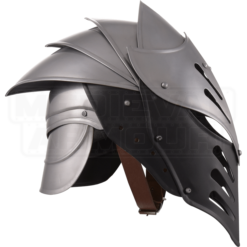 Black Ice Helmet - MCI-2654 by Medieval Armour, Leather Armour, Steel ...