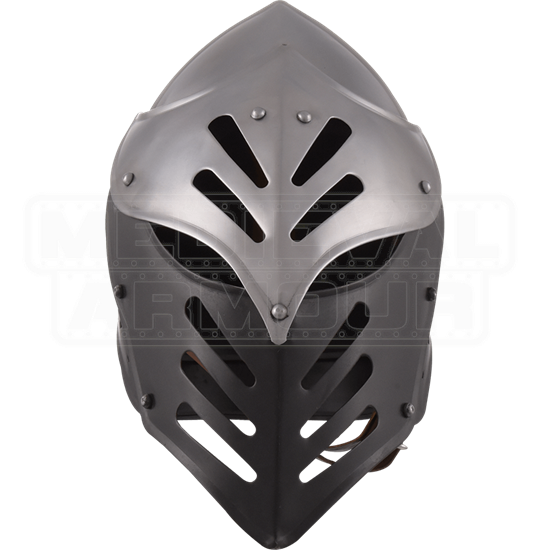 Black Ice Helmet MCI2654 by Medieval Armour, Leather Armour, Steel