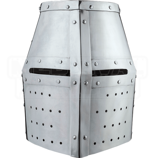 Steel Crusader Great Helm - MH-H0909 by Medieval Armour, Leather Armour ...