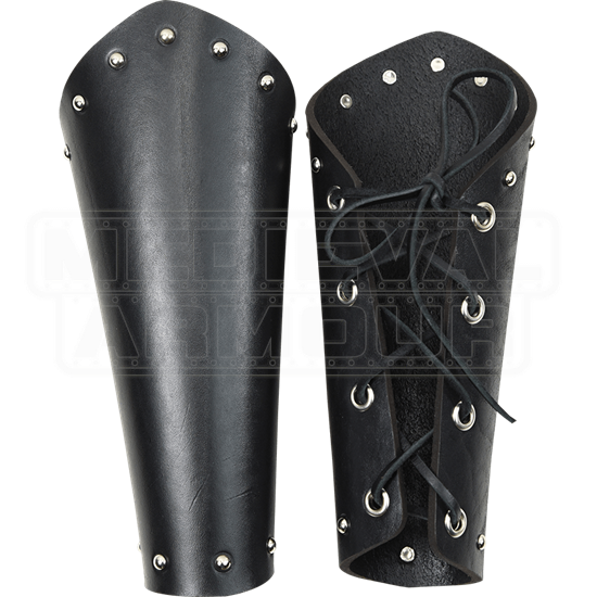 Studded Leather Arm Bracers - DK4109 by Medieval Armour, Leather Armour ...