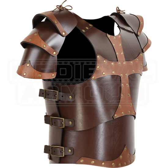 Dark Crusader Leather Armour - Dk5022 By Medieval Armour, Leather 