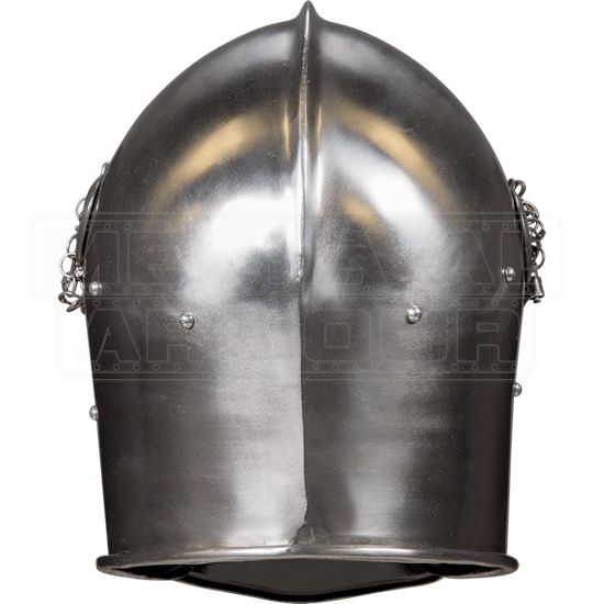 Visored Combat Helmet HW700569 by Medieval Armour, Leather