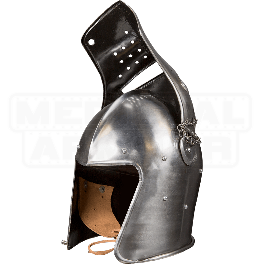 Visored Combat Helmet HW700569 by Medieval Armour, Leather Armour, Steel Armour