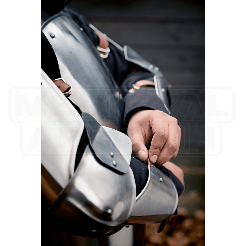 Soldiers Arm Protection Polished Steel MCI3523 by Medieval Armour