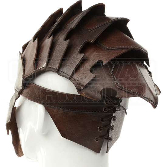 Assassins Leather Helmet - MCI-2730 by Medieval Armour, Leather Armour ...