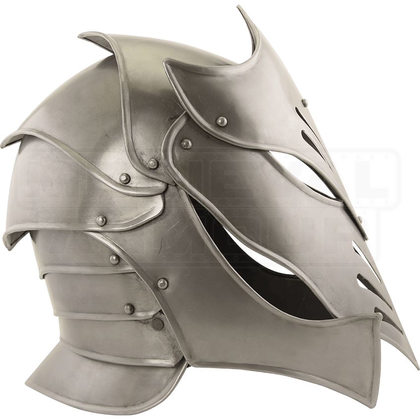 Reginald Steel Helmet - MY100232 by Medieval Armour, Leather Armour ...