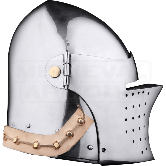 Medieval Helmet MHH0993 by Medieval Armour, Leather Armour