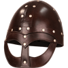 Leather Vendel Viking Helmet