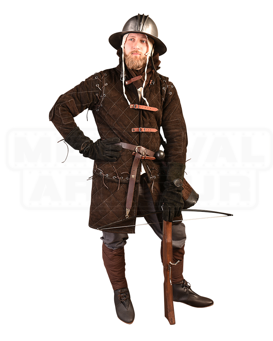 Owen Steel Kettle Helmet MY100647 by Medieval Armour, Leather Armour