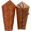 Helm of Awe Leather Arm Bracers